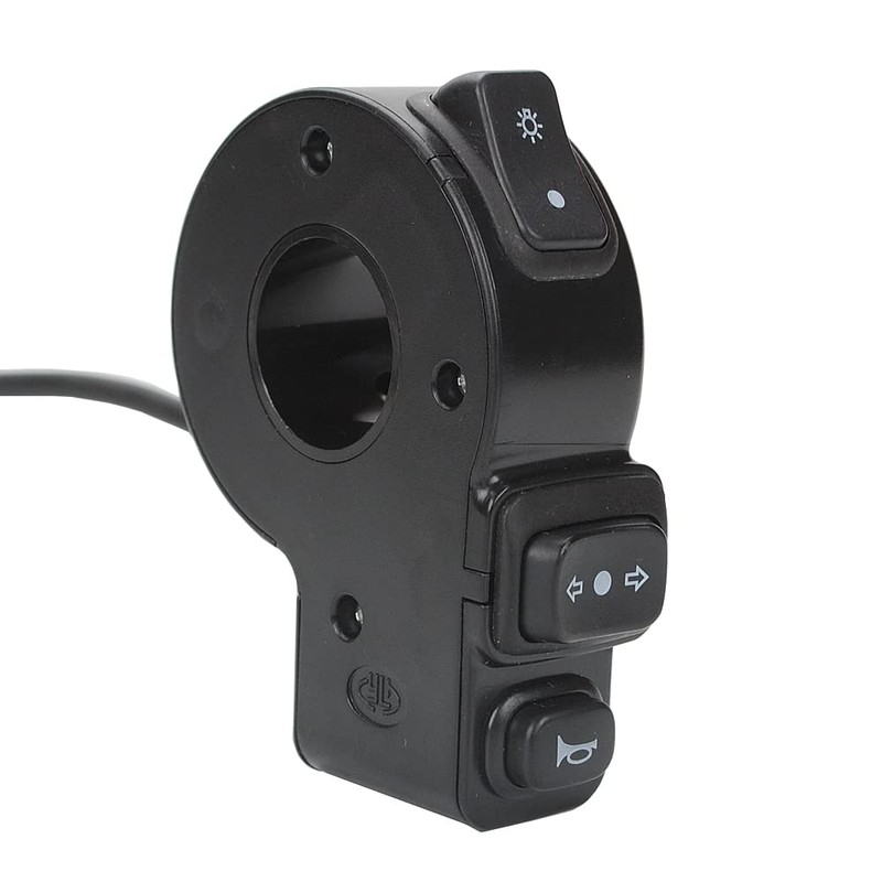 Handlebar Switch Universal Black 7/8"22MM Handlebar Switch Horn Electronic Turn