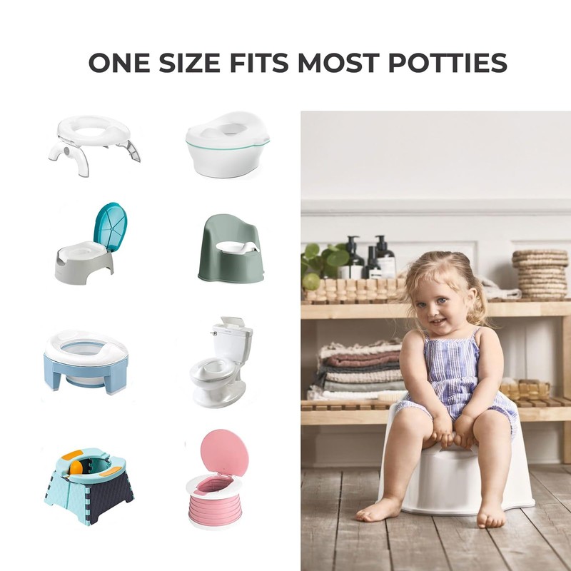 Disposable Potty Liners with Absorbent Pads – 30 Counts, Leak-Proof
