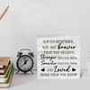 Rusic Motivational Sayings Wooden Box Sign Always Remember You Are