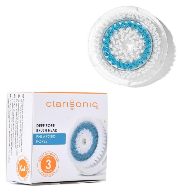 Clarisonic Brush Head Replacements | Compatible with Mia 1, Mia 2, Mia Fit, Alpha Fit, Smart Profile Uplift and Alpha Fit | Added to Transparency Portal, Deep Pore (1count)