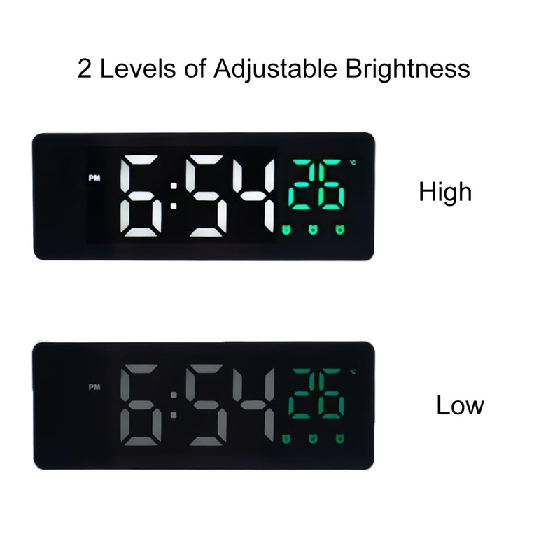 Lancoon Electronic LED Alarm Clock with 3 Alarms Temperature Calendar