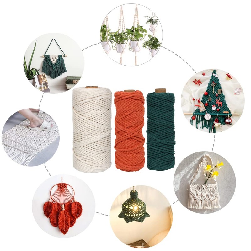 UHAPEER Macrame Kits for Adults Beginners with Instructions, DIY Macrame