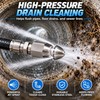 Sewer Jetter Nozzle for Pressure Washer Use – 1/4" Stainless