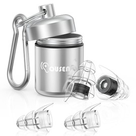 High Fidelity Concert Ear Plugs, Loud Music Noise Cancelling Earplugs with Filter, Reusable Noise Reduction Liquid Silicone Ear-Plugs Hearing Protection for Live Sporting Events, Raves, Musicians, DJs