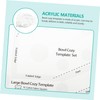 LIFKOME 3pcs Acrylic Sewing Ruler Professional Bowl Batting Templates for