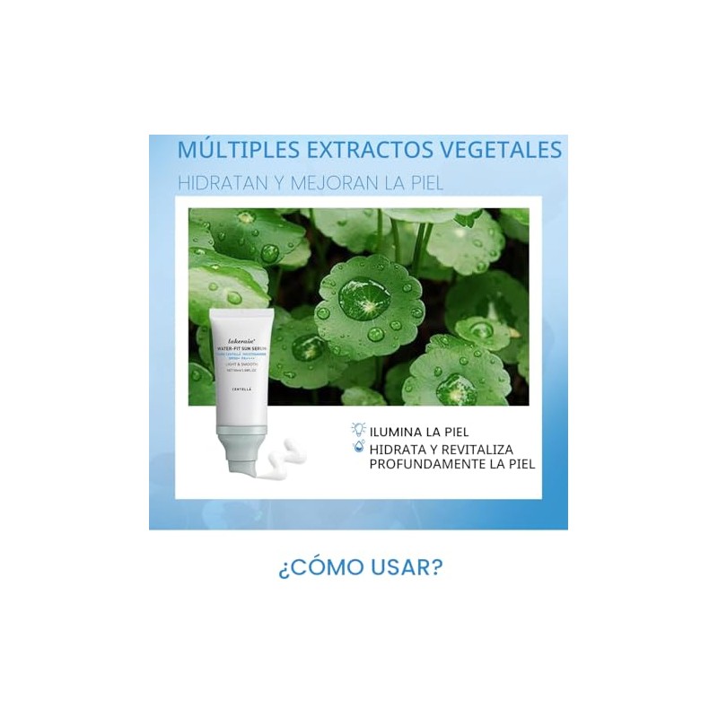 2 piezas de protector solar Centella SPF 50, suero solar