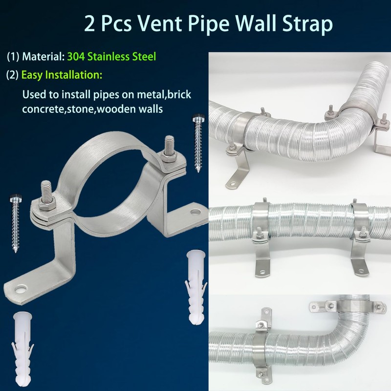 2 Inch Vent Pipe Wall for Pellet Stove Pipe Kit