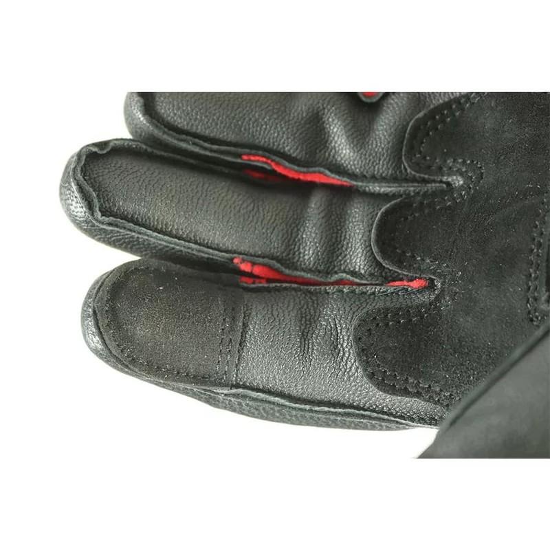 XRC Run 1/2 Men's Leather Motorcycle Gloves Black/Red XXL
