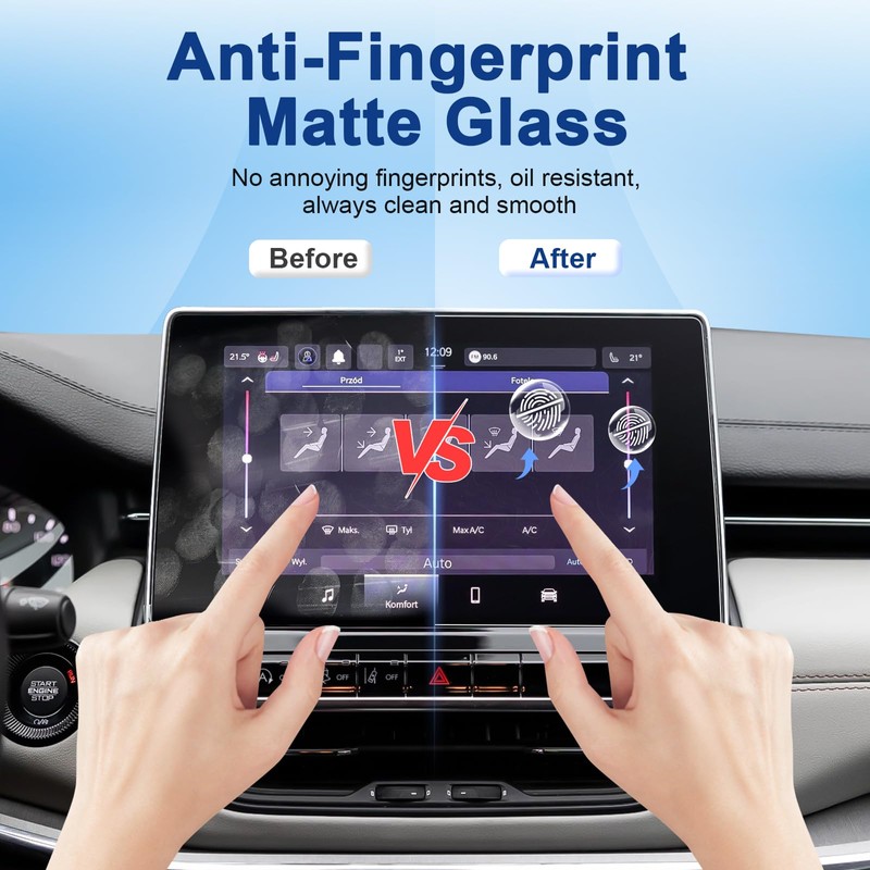 Coleya Anti-Glare Matte Screen Protector for 2022-2025 Jeep Compass (Latitude