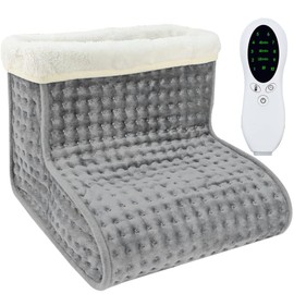 Xrten Foot Warmer, Electric Foot Warmer, 10-Level Heating and 3-Level Timer, Foot Warmer, Foot Warmer, Foot Heating Pad with Automatic Shut-Off and Overheating Protection, Washable Inner Lining,