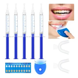 Kit De Blanquear Dientes Lampara Led Gel Dental 7 En 1