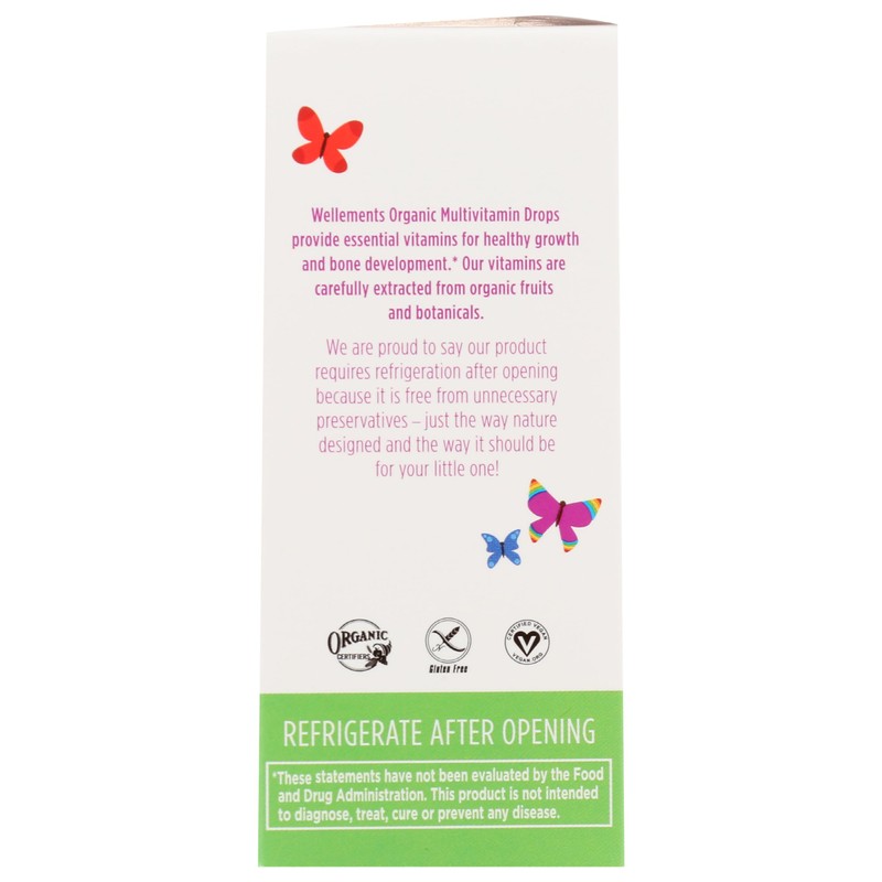 Wellements Wellements Organic Multivitamin Baby Drops, Gluten Free, 1 Fluid