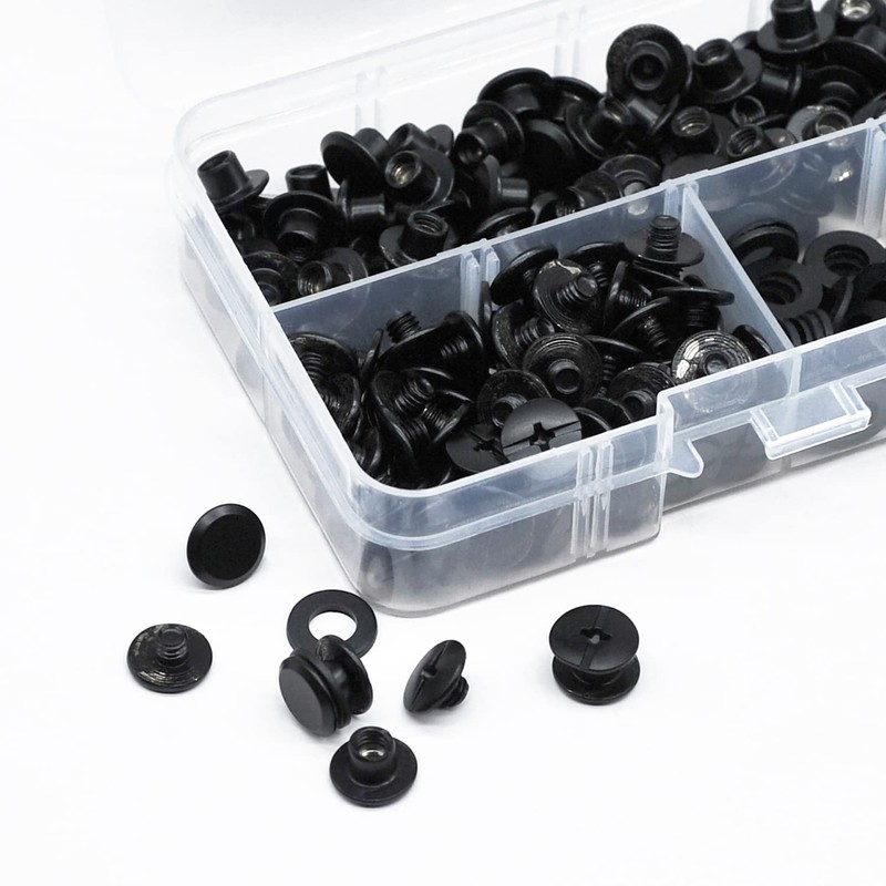 JINTANG 100 Sets Chicago Book Screws, M5 x 4 mm