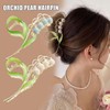 1Pc Pink Gold Lily of The Valley Flower Hair Clips,
