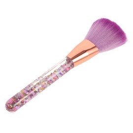 Baluue Makeup Foundation Powder Brush Glitter Handle Multi-functional Nail and Blush Brush for Women Portable Cosmetic Tool Go Use Soft Bristles for Gentle Cleaning and Application