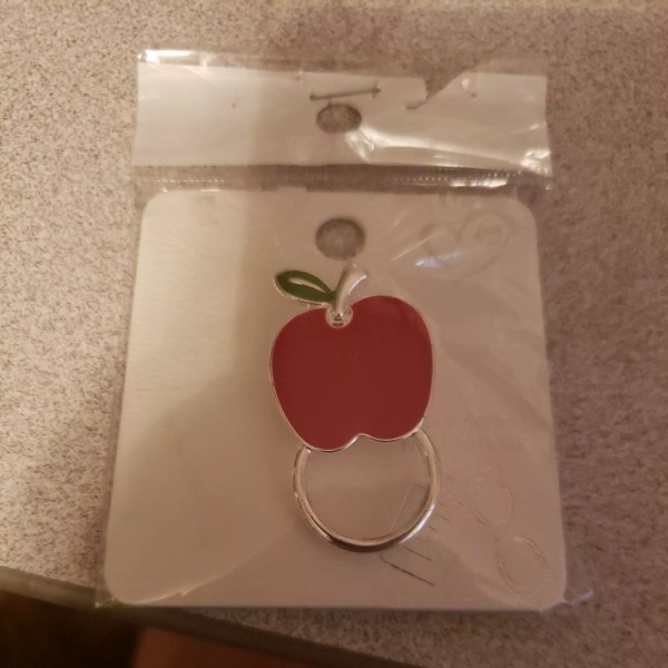 Unbranded Small Apple Eye glasses badge Holder loop Pin teacher