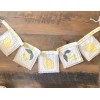 Handmade Lemon Canvas Bunting Banner-4 ft. Farmer’s Market or Lemonade