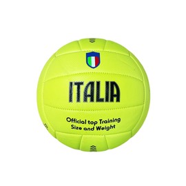 Mikado Sport Volleyball Model Italy Beach Volleyball Made of HF PVC Large Size for Game Training Adults Boys and Children (Yellow)