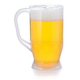 32oz Opaque Plastic Beer Mug with Handle, Reusable, Dishwasher Safe, Plastic for Indoor/Outdoor Use, MADE IN USA
