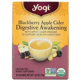 Yogi Tea, Blackberry apple cider - Infusión Herbal Sidra de Manzana con Mora Negra y Jengibre