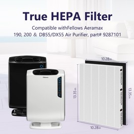 GoKBNY Aera-Max 200 2 Pack HEPA Replacement Filter, H13 True HEPA & 6x Carbon Pre-Filters, Black, 10.08 cm x 25.46 cm