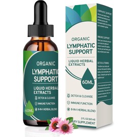 VITENIIM Lymphatic Drainage Drops for Lymph System Detox Cleanse，Lymphedema Support Supplement Formula Echinacea, Calendula Flower,Burdock Root,Use with Lymph Massage Tool.2oz