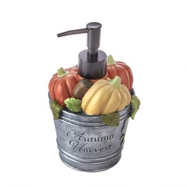 SKL Home by Saturday Knight Ltd. Harvest Bucket Soap/Lotion Dispenser,Dove Gray
