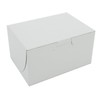 SCT White One-Piece Non-Window Bakery Boxes, 4 x 2 x