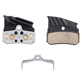 SHIMANO N04C disc pads and spring, alloy/stainless back with cooling fins, metal sintered