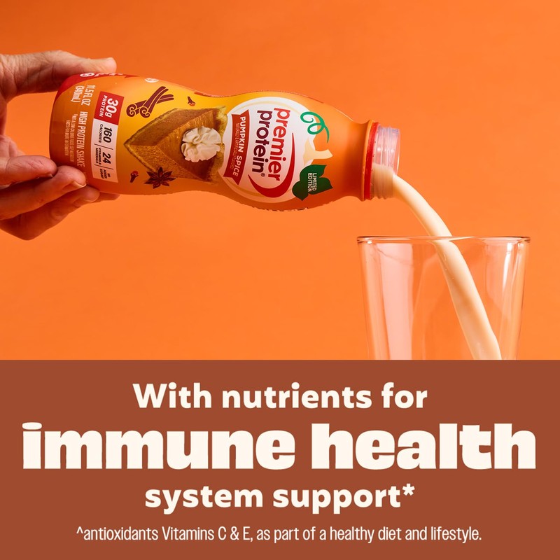 Premier Protein Shake, Limited Edition, Pumpkin Spice, 30g Protein, No