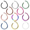Piercingfaktor Universal Titanium G23 Piercing Hinge Clicker Ring Septum for