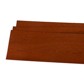 Mahogany Veneer, Pack of 3 Sq. Ft, 4-1/2'' to 7-1/2'' x 24'' x 1/16'' Thick