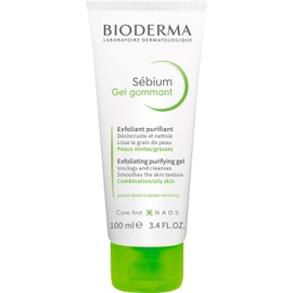 BIODERMA, Sébium Gel Exfoliante Purificante, Limpiador Facial para Imperfecciones, Skincare Piel Grasa o Mixta, 100ML