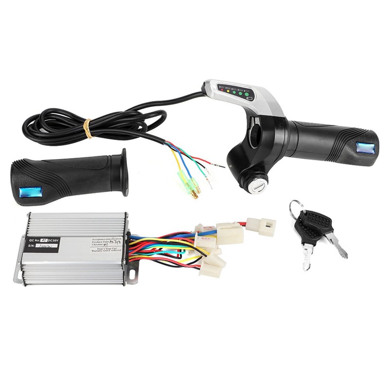 36V 1000W Electric Bike Brushed Speed Box Controller Throttle Grip