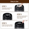 VINATO 1.2 L Stainless Steel Coffee Canister Vacuum Container for