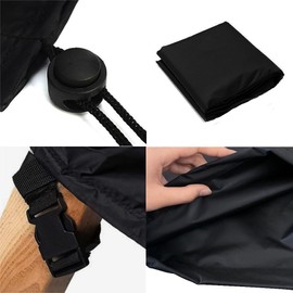 Baner Garden Patio Chair Covers 2 Pack, Outdoor Chair Covers Waterproof 600D Heavy Duty, All-Weather Patio Furniture Covers for Outdoor Swivel Chairs, Lawn Wicker Sofas & Rocking Chairs, Black