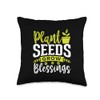 Funny Gardening Quote Gardeners Plant Seeds Grow The Garden Throw