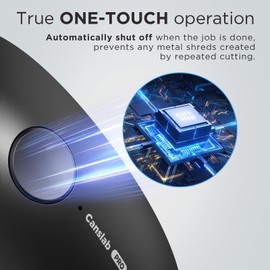 Canslab Ultrablade PRO - USB Rechargeable Electric Can Opener for Kitchen for Seniors with Arthritis- Auto Stop One touch Automatic Can Opener, Smooth Edge, Small Size Can Opener, Purple