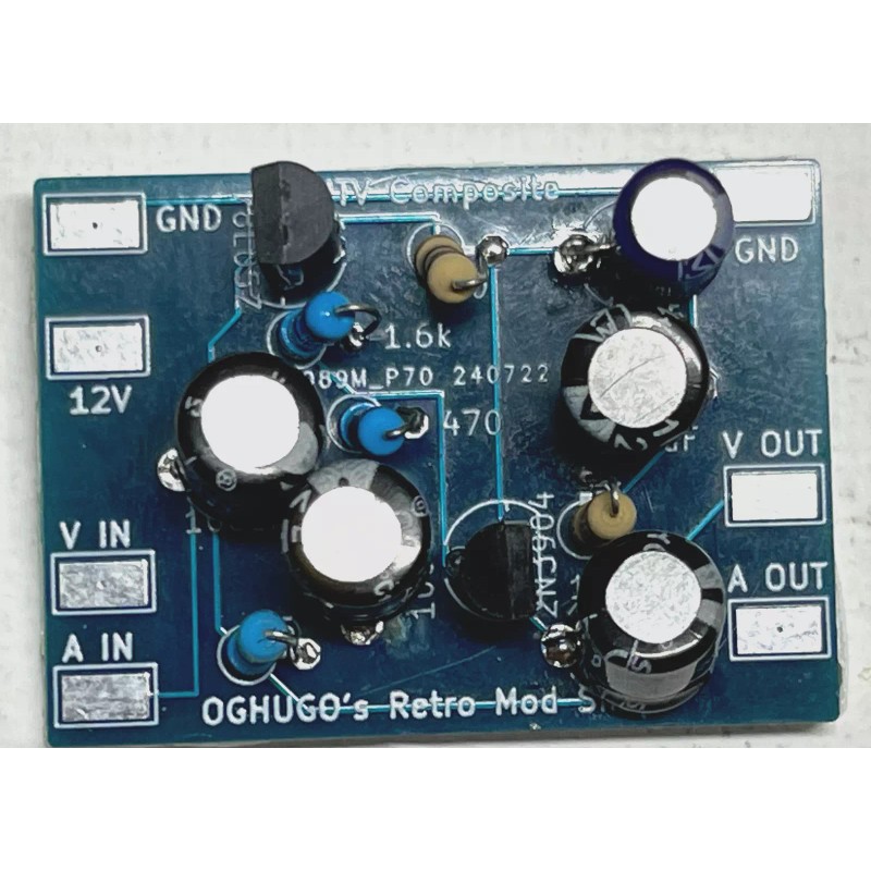 Unbranded/Generic Intellivision II / 2 composite video mod board &