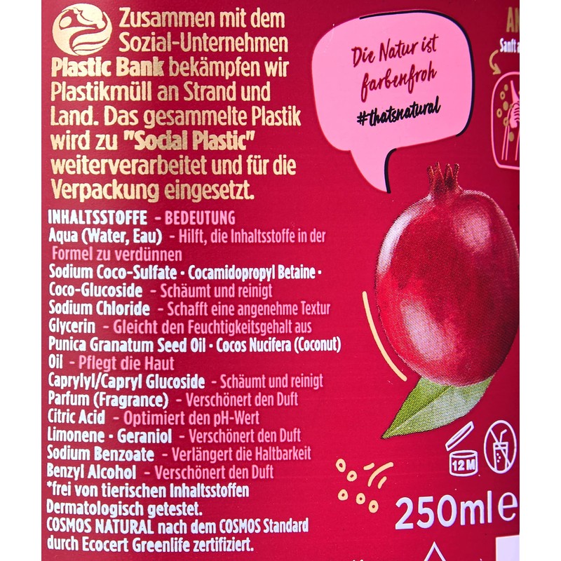 Nature Box Pomegranate Revitalising Shower Gel 250ml