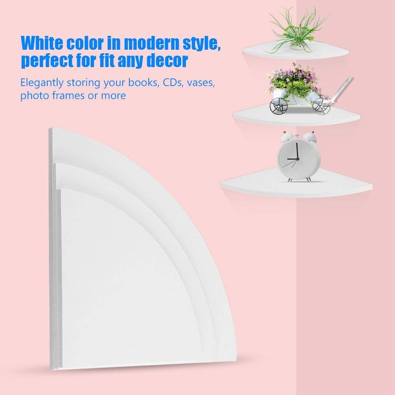 Raguso 3 Pieces Corner Floating Wall Shelf Shelf Furniture Home
