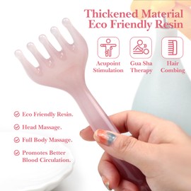 2-Pack Manual Scalp & Head Massager – Portable Resin Gua Sha Tool with Five Claws – Ideal Gift for Mother's & Father's Day