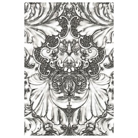 Sizzix Tim Holtz 665733 3-D Texture Fades Embossing Folder Damask Paper, Multicoloured, One Size