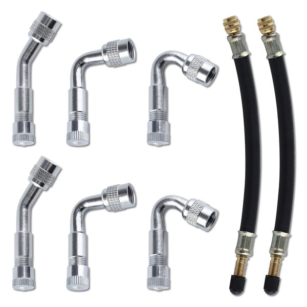 LEONTOOL Tire Valve Extension 8 Inch Flexible Valve Stem Extenders