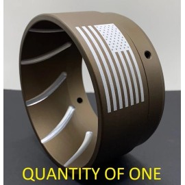 Just The Exhaust Tip "Comet-F" Bronze End Cap Fits Tab Performance /Exhaust Muffler Tip fits on 4.5"