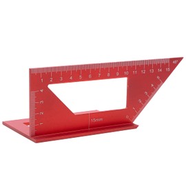 HFS(R) Injury Gauge, Vertical Multi-functional Right Angle Ruler, 45°, 90°, Woodworking Measurement, Carpenter Injury