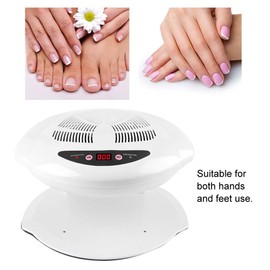 Nail Dryer Hot & Cold Air Nail Dryer Warm-Cool Nail Polis Drying Fan Manicure Tool White UV Gel Nail Lamp for Fingernail & Toenail Gels Based Polishes US Plug 110v