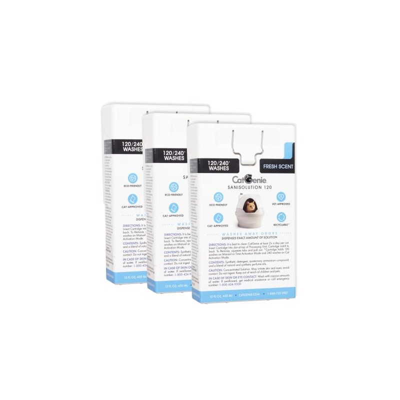 CatGenie 120 SaniSolution SmartCartridge-Fresh Scent 3-Pack