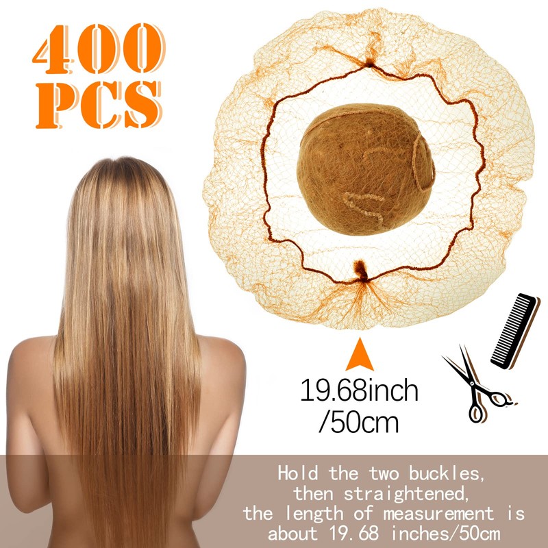 400 Piezas Redes para Cabello para Mujeres Mallas para Cabello