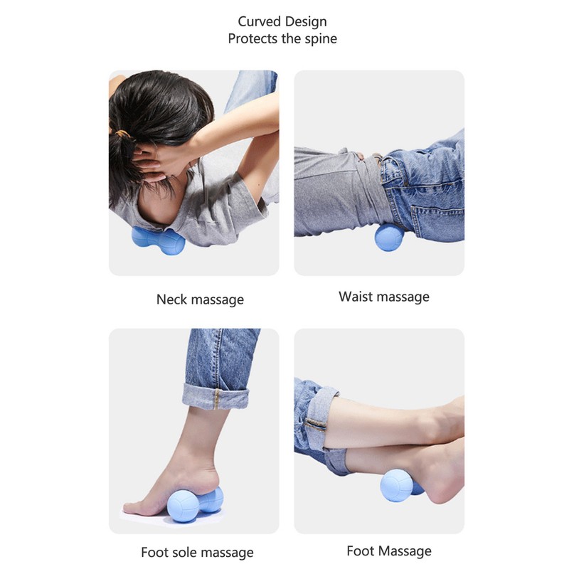 Peanut Massage Ball Massage Mobility Ball Physical Therapy Silicone Muscle